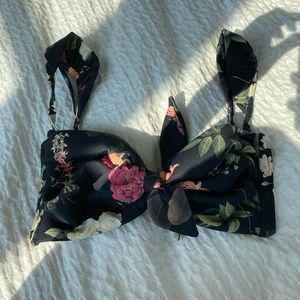 Montce Swim Emma Floral Cabana Bikini Top (XS)